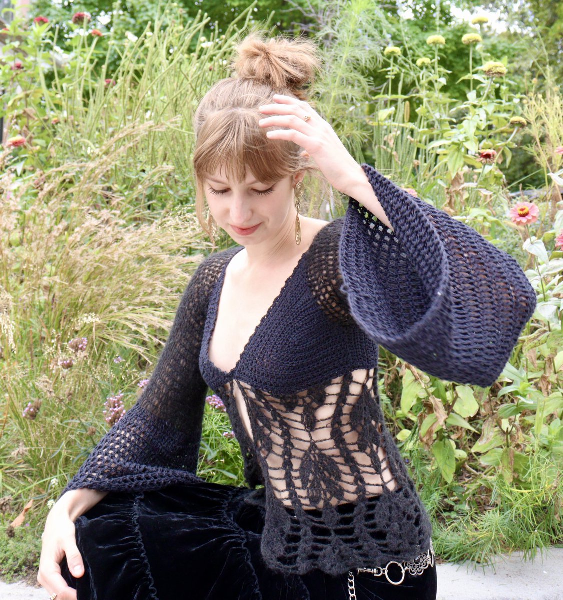emmacrochets's tweet image. some pics my boyfriend got of me for my pattern release this week :))