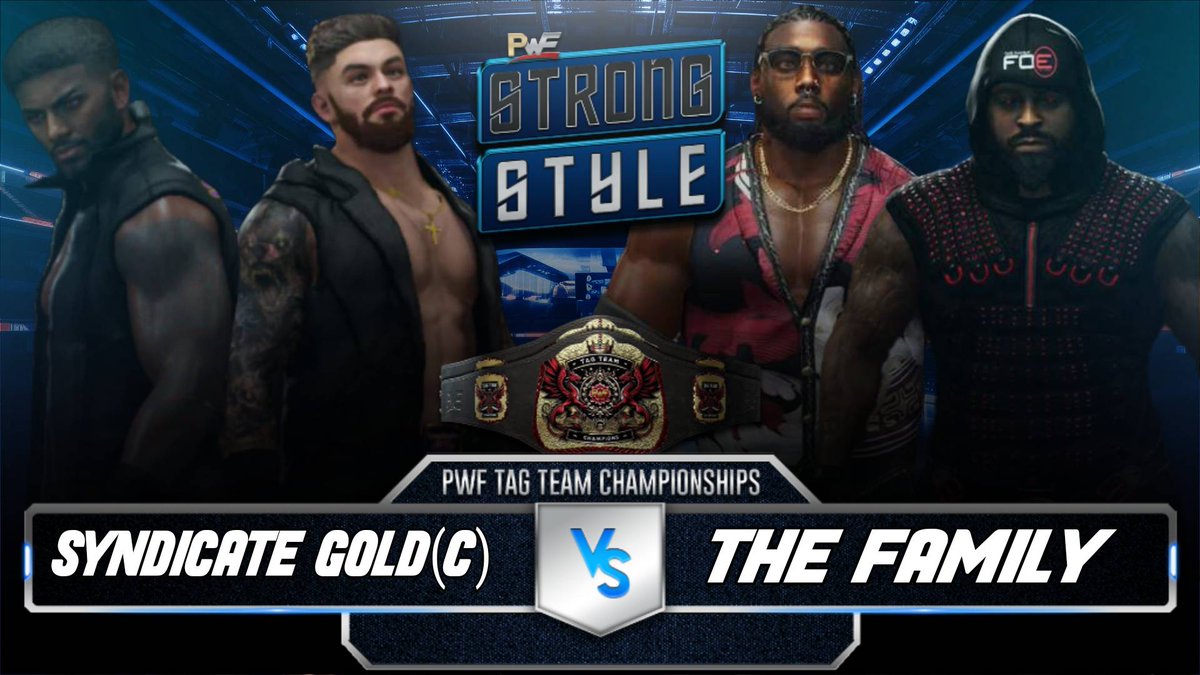 PWF_Efed1's tweet image. 6 CHAMPIONSHIP MATCHES
Here are the first 4!
PWF World Championship
Tane Black(c) vs Aric Myers
PWF Women's World Championship
Amber Yung (c) vs AJ Parker
PWF Tag Team Championships
Syndicate Gold(c) vs The Family
PWF Octane Championship
Trevor Dennis(c) vs J-Sparrow
#PWF