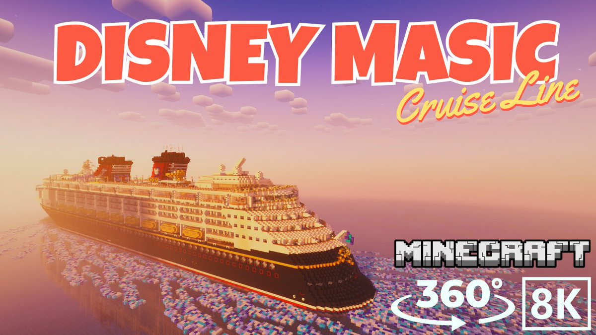 grape_piyo's tweet image. Youtube投稿7本目！
🚢クルーズ船『ディズニー・マジック』をMinecraftで隅から隅まで探検！

内装の再現度が尋常ではないレベルで高い👀
360° 8K動画なので、視点をグリグリ動かして楽しめます💪

リンクはこちら👇
🔗youtu.be/bjcB-0bGdyw?si…

#Youtube #DisneyMagic #DisneyCruise #8K #VR