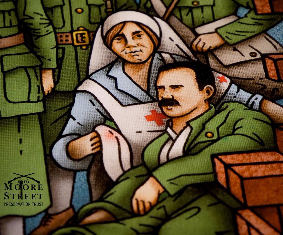After being wounded in the GPO, James Connolly was moved to 16 Moore Street, where the leaders of the 1916 Rising made their final headquarters. 

Despite his injuries, Connolly continued to give orders until the decision to surrender was made on April 29th.

#SaveMooreStreet