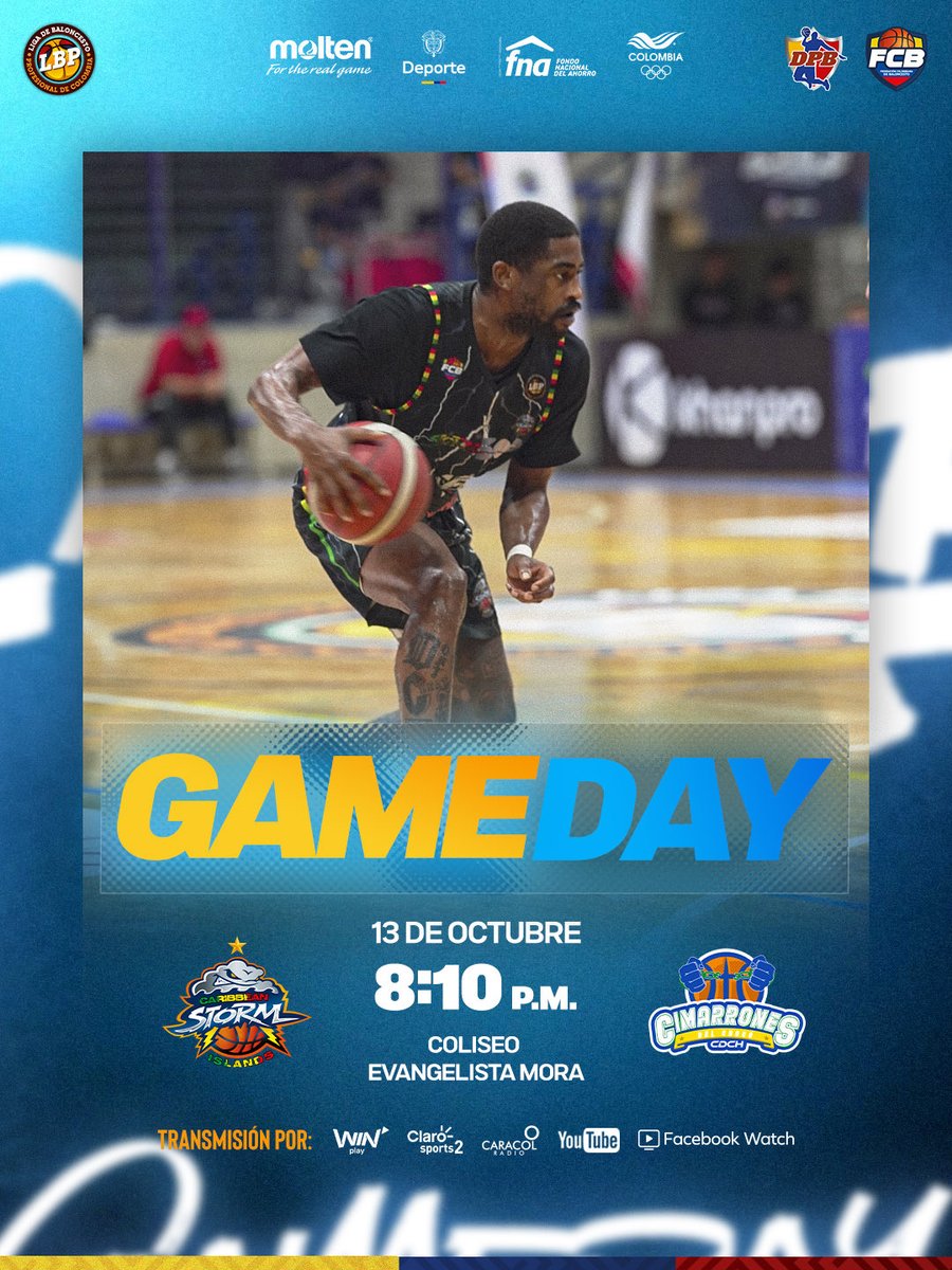 FESTIVO DE BASKET COLOMBIANO 🔥

Sabios 🐻 🆚 Toros 🐂 
⏰ 5:20 p.m. 
🏟️ Jorge Arango Uribe, Manizales

Caribbean 🌩️ 🆚 Cimarrones
⏰ 8:10 p.m. 
🏟️ Evangelista Mora, Cali

#BaloncestoDeColombia🇨🇴
