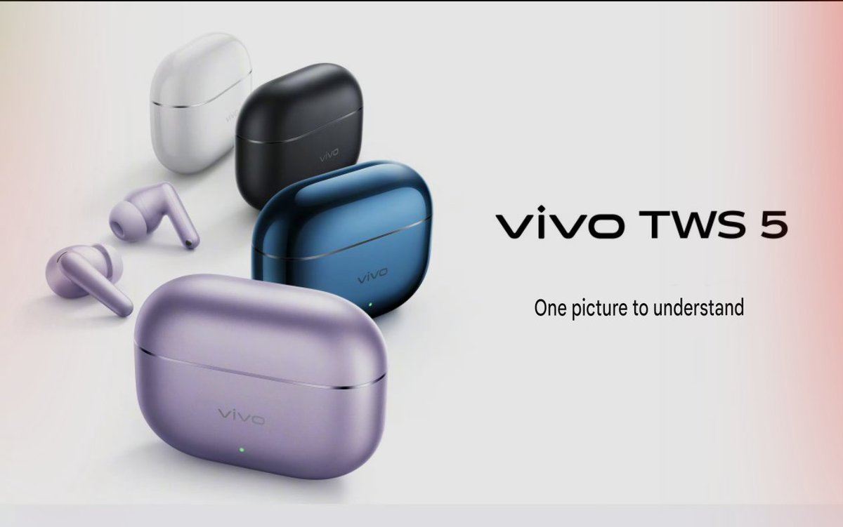 ayansonunigam's tweet photo. Vivo TWS 5 launched in China 🎁
💰 399¥
💰 499¥ (Hi-Fi version)
#vivo #vivoTWS5 #OriginOS6 https://t.co/9YUbElvxO7