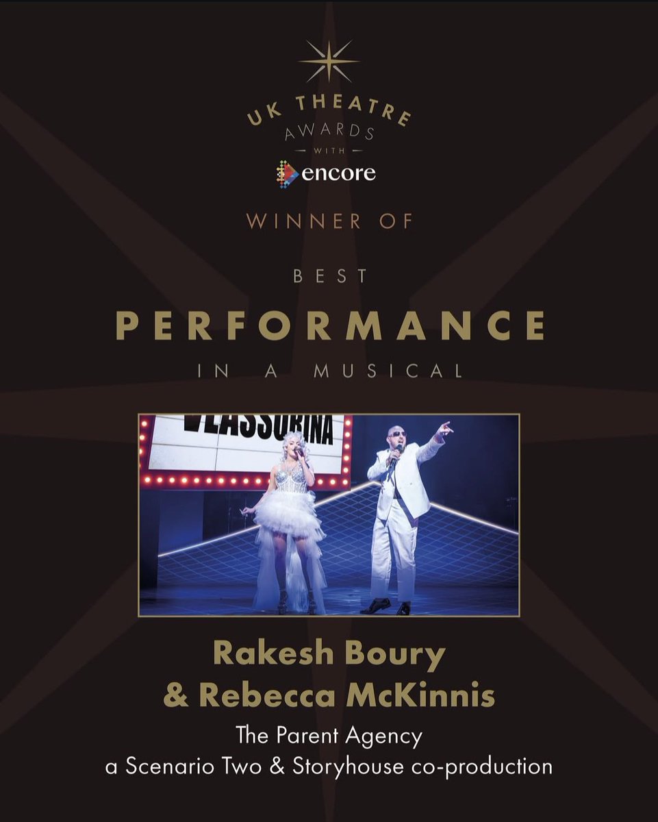 🎭 Alumni Spotlight!

A huge congratulations to our incredible alumnus Rakesh Boury for winning Best Performance in a Musical at the UK Theatre Awards for his outstanding role in The Parent Agency! 🌟👏💫

#UKTheatreAwards #AlumniSuccess #TheParentAgency #MusicalTheatre #Proud