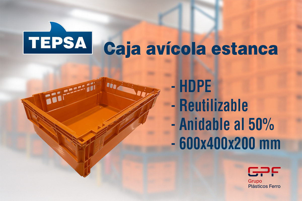 TepsaGPF's tweet photo. Nueva caja con paredes y fondo lisos para el sector avícola. Totalmente compatible con el modelo perforado. Más info en nuestro blog: https://t.co/RRUxRmO4B9 https://t.co/JUY8GP0KID