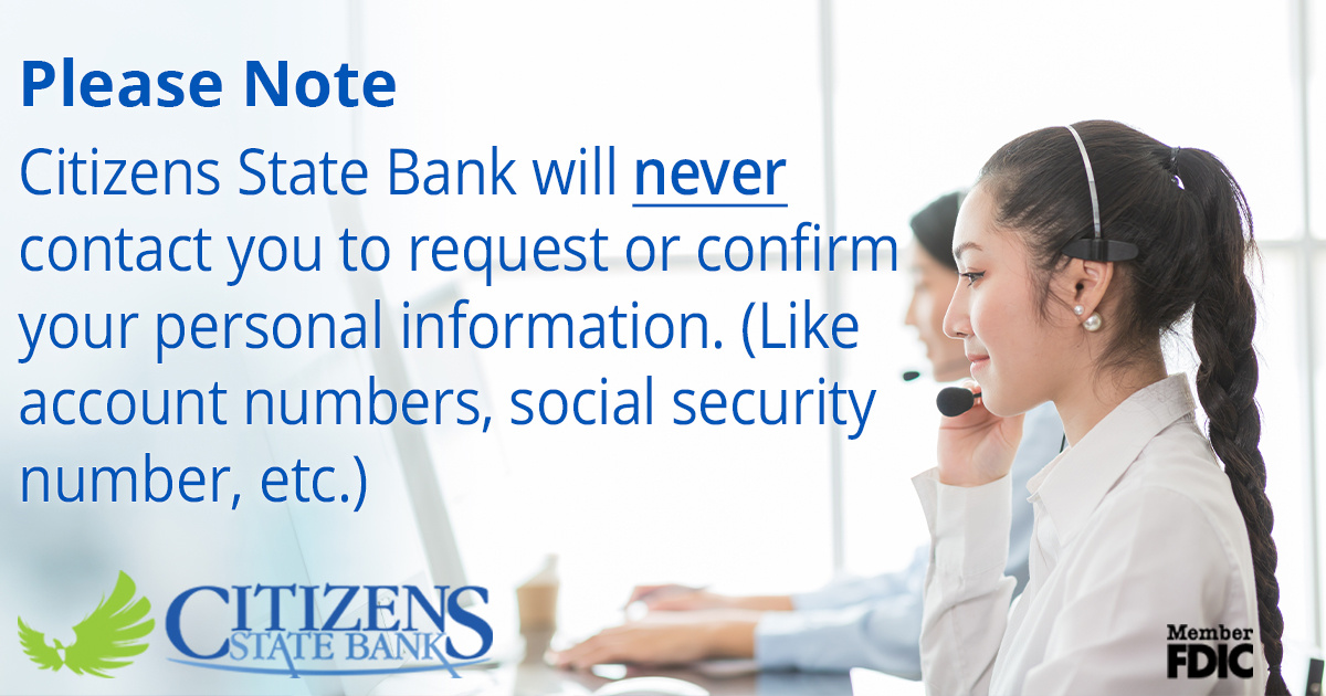 CSB_Indiana's tweet image. ‼️👉🏽Scammers often try to trick you by calling and urgently demanding that you verify your personal information. We&apos;ll never call you asking for your personal details. If you ever get such a call, simply hang up and reach out to us at 888-529-5450.👈🏽‼️#StaySafeOnline