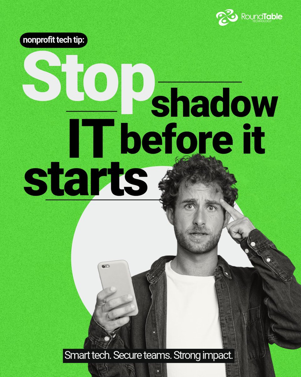 Shadow IT happens when staff use unapproved tools, often to be helpful, but it can create security and data risks.  Learn how to turn it into an advantage: hubs.la/Q03NgBgs0

#nonprofit #IT