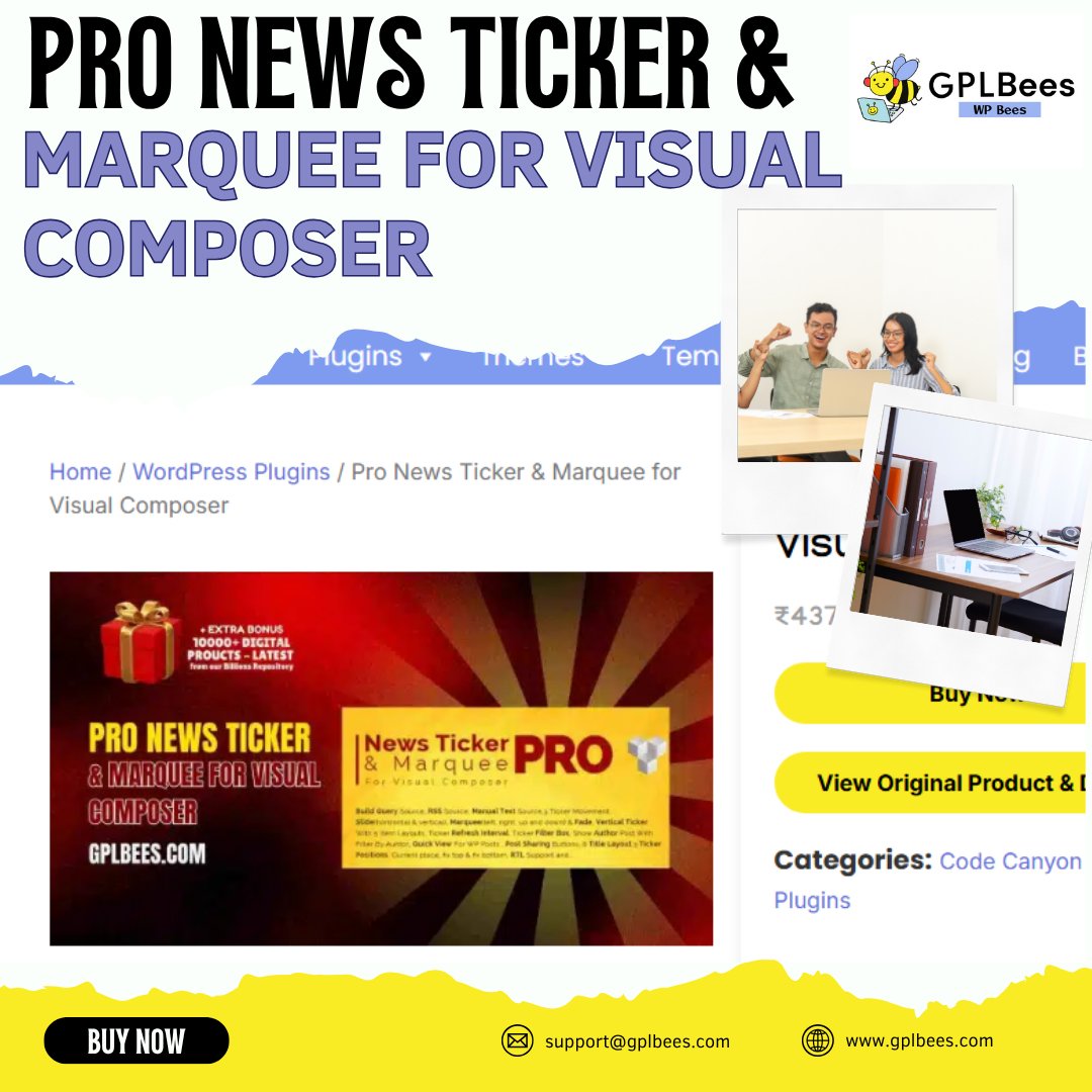 gplbees's tweet image. 🚀 Pro News Ticker &amp;amp; Marquee for Visual Composer!

👉 Get your GPL Licensed version now:
gplbees.com/product/pro-ne…

#GPLBees #NewsTicker #MarqueePlugin #VisualComposer   #Freelancers #Bloggers #WPDesign#WebsiteDesign 
#WordPressPlugins #WordPressThemes #GPLPlugins #GPLThemes