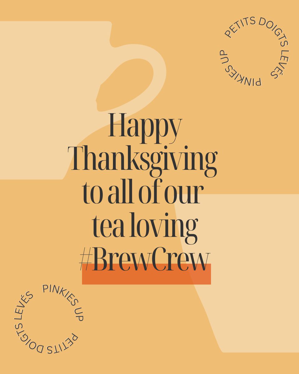 🦃✨ Happy Thanksgiving! Wishing you a wonderful day filled with laughter, good company, pumpkin pie, and plenty of tea to go around. 🍵🥧💚 #FallIntoTea #BrewCrew #PinkiesUp #Thanksgiving