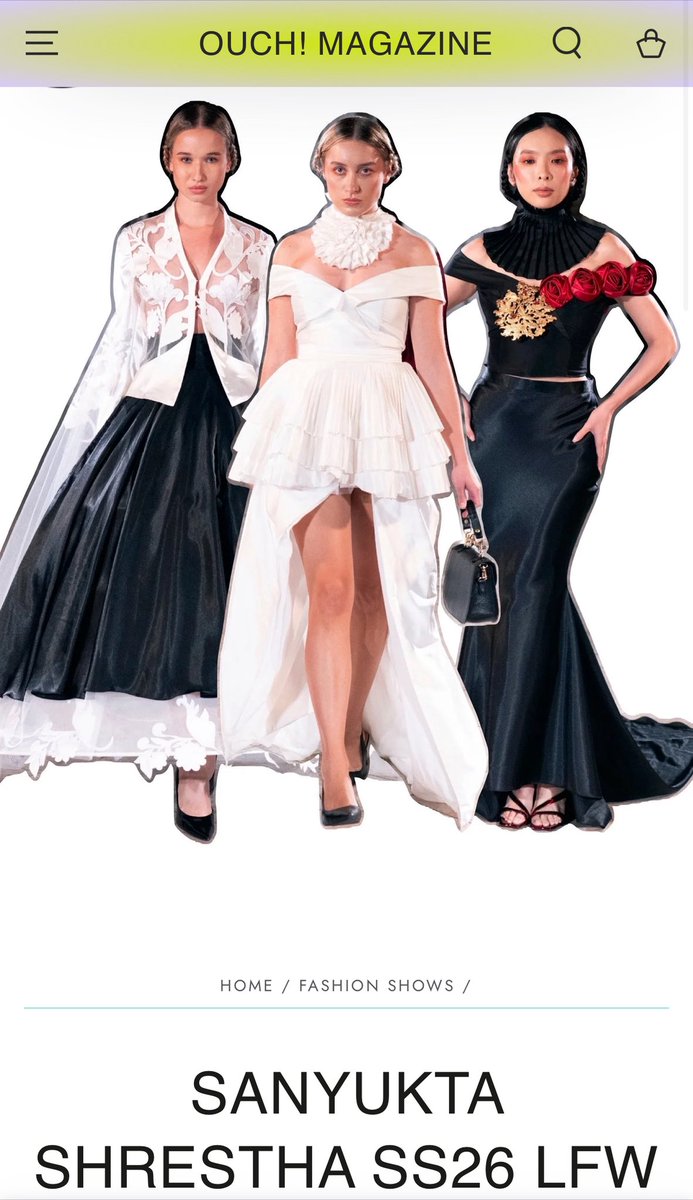 Press Coverage <a href="/OuchMagazine/">Ouch! Magazine ®</a> #sanyuktashrestha #SS26 The Newars 1901 <a href="/LondonFashionWk/">London Fashion Week</a> #lfw 

ouchmagazine.com/blogs/fashion-…