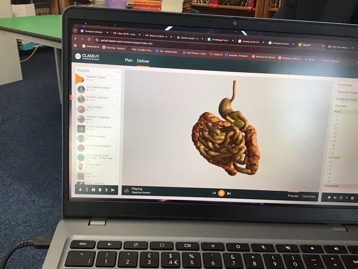 StCeciliascjs's tweet photo. Excellent session with @hiimpactconsult exploring the digestive system with virtual reality technology last week! #StCeciliasScience #StCeciliasComputing https://t.co/C3ZV14CANA