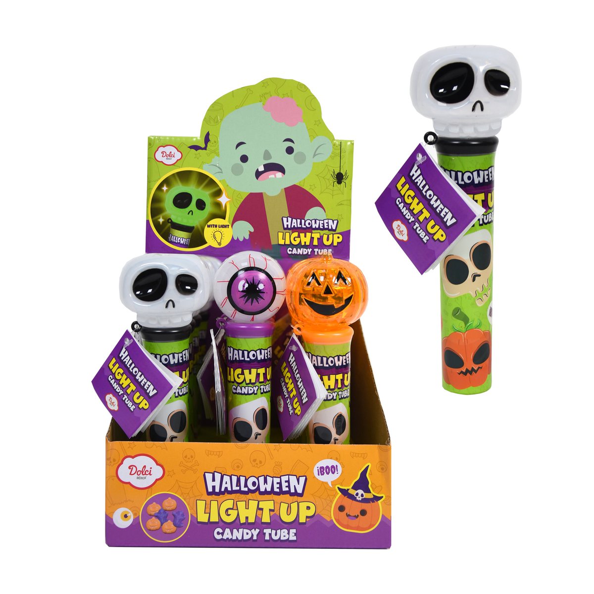 Cositas que no puedes perderte en Halloween 🎃:
- Doypack de Jellynas con sabor a frutas.
- Piruleta de marshmallow recubierta de chocolate. 
- Brocheta terrorífica con caramelos de partes del cuerpo.
- Figuras luminosas con caramelos. 
#novedades #golosinas #Halloween