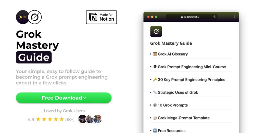 qrart2030's tweet photo. ⭐ ⭐ Your AI Superpowers In One Click!
⭐ Get FREE Access to Grok Mastery Guide
👉 https://t.co/aSFcmRk1CQ
#aicommunity #aiprompting #aiprompt #aiprompts #promptengineering #aibusiness #aidigitalmarketing #grok #GrokAI #promptlibrary #godofprompt https://t.co/HsaMctGcVT