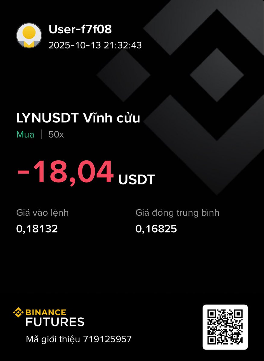 binance.com/vi/futures/ref…  sàn binance thao túng thị trường. T đã đặt stl trên entry rồi mà vẫn bị cướp trắng , tẩy chay thôi mọi người