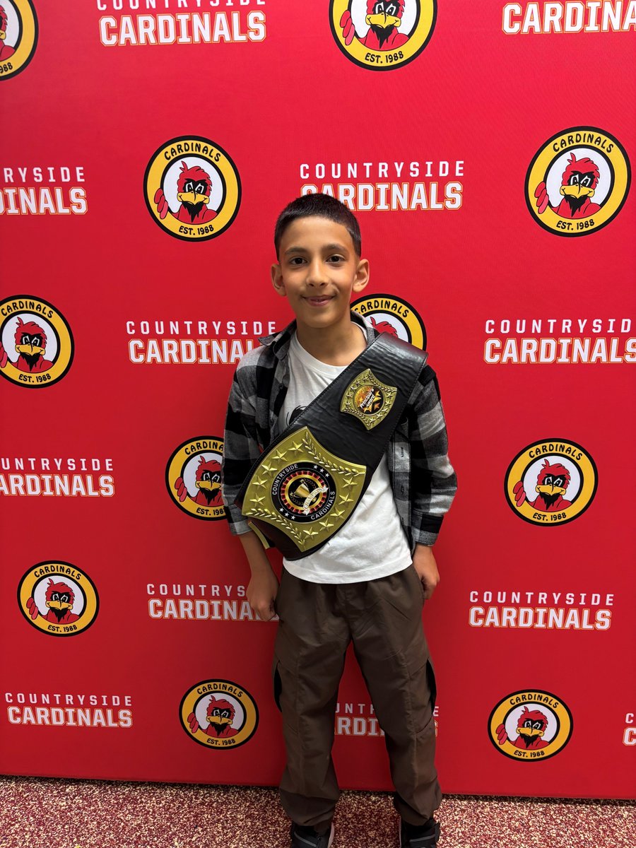 CS_Cardinal's tweet image. It&apos;s always awesome to start a Monday with CHAMPIONS at our school!