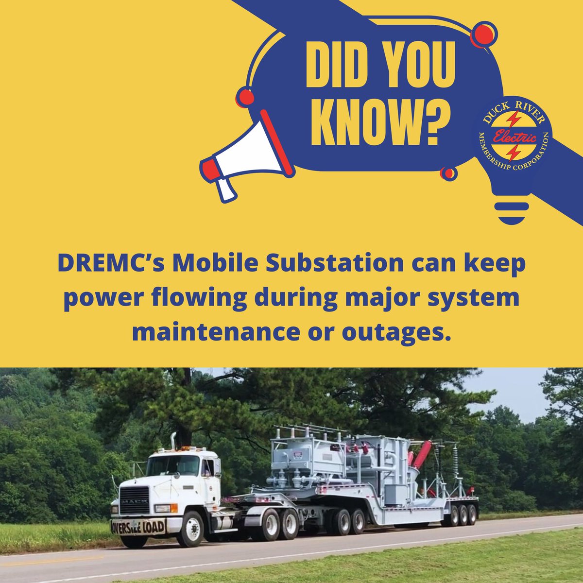 The unit is a powerhouse of flexibility—ready to step in during major maintenance or outages. Measuring 85 feet long, 10 feet wide, and weighing 145,000 pounds, it’s hauled by a semi-truck and trailer to wherever it’s needed most!