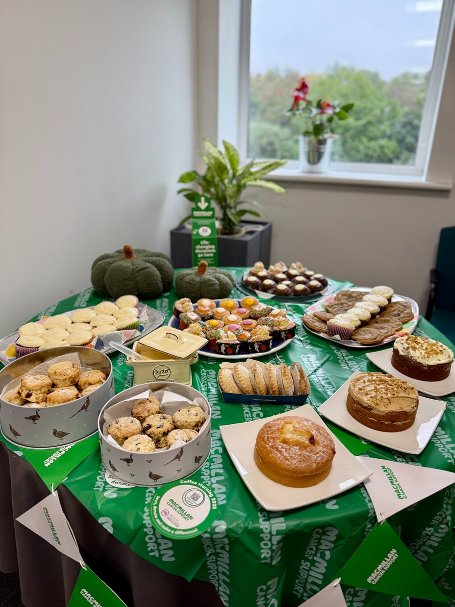 Jacksons_1876's tweet image. Macmillan Harvest Coffee Morning…💚

Today we brewed up support for @macmillancancer with a sweet spread of homemade treats! Huge thanks to our amazing team for baking, donating and raising awareness.🍰☕ 

#MacmillanCoffeeMorning #TeamEffort