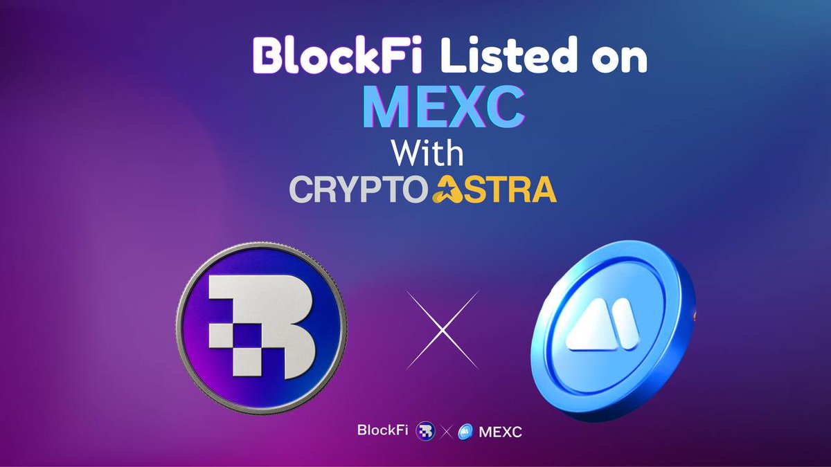 cryp_astra's tweet photo. 📣 MEXC Listing Announcement🤝
Thank You @BlockaFi team to trust and made a strategic partnership with CryptoAstra agency.
✅ BLOCKFIEmpowering both beginners and experts with Al-driven analytics, real-time data, and seamless trading tools.
#Crypto #BlockFi #Blockchain #BTC https://t.co/Nl5P5EaplO