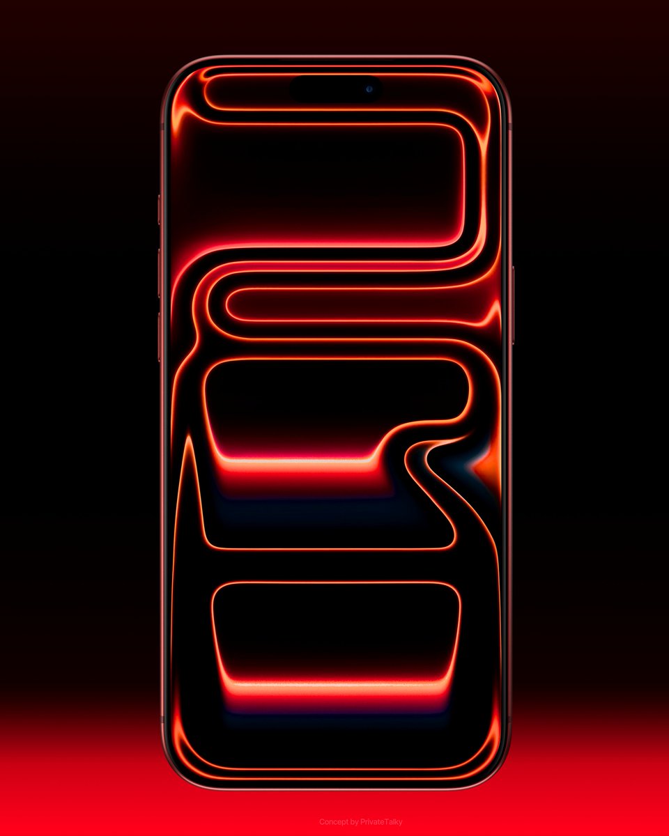 Cosmic Red iPhone 17 Pro Wallpaper, image size:960x1200