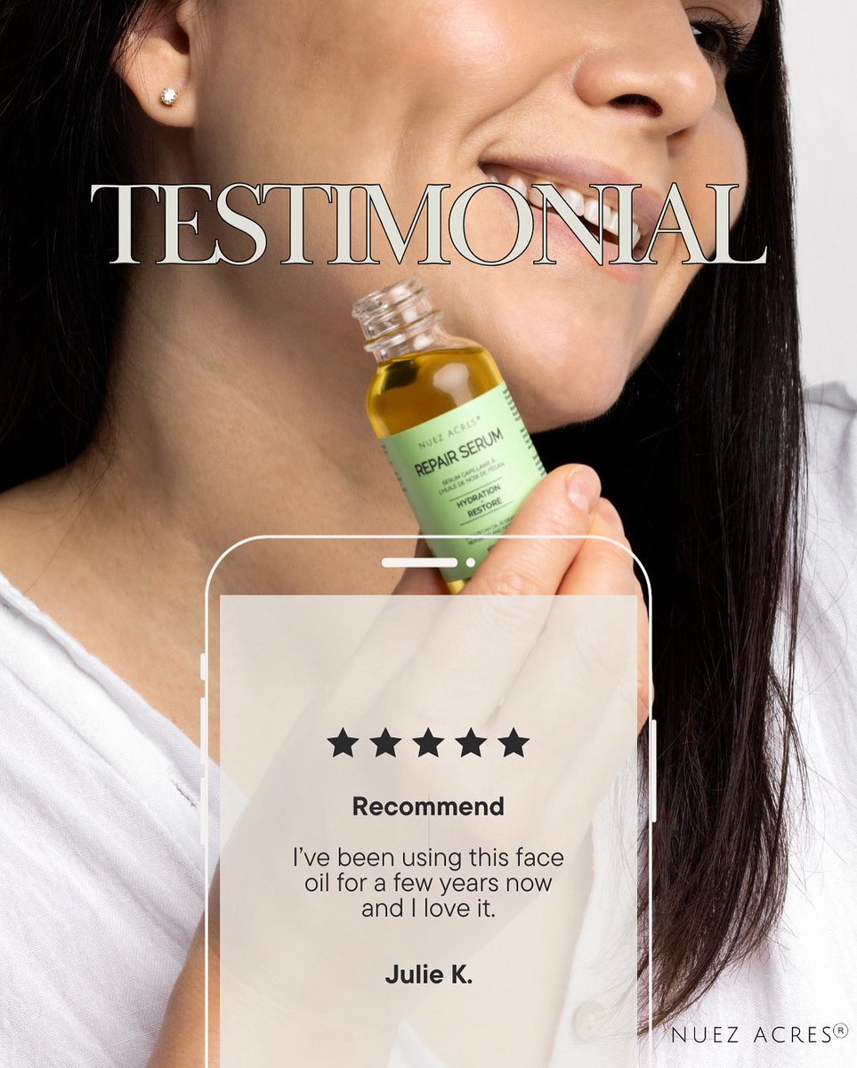 Real results, real glow.

Our Night Serum has become a must-have in nightly routines, powered by nutrient-rich pecan oil &amp; rosehip to deeply hydrate and repair while you sleep.

💧 Water-free
🌰 Pecan-powered

Ready to wake up glowing?
Shop now nuezacres.ca