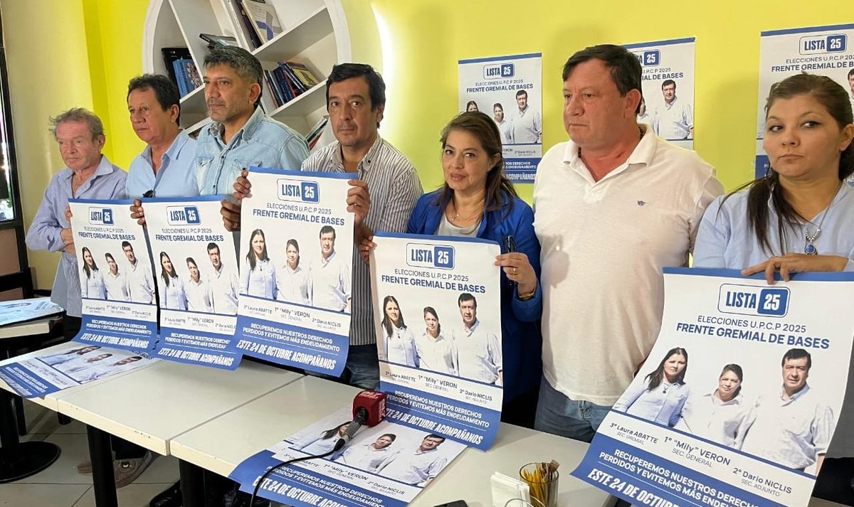 Un gremio fuerte se construye con participación, compromiso y transparencia.

Por eso acompañamos a la Lista 25 Celeste, que propone renovar la UPCP con ideas nuevas y presencia en todo el territorio chaqueño.

#Lista25Celeste #UPCP #Chaco #Compromiso #Renovación