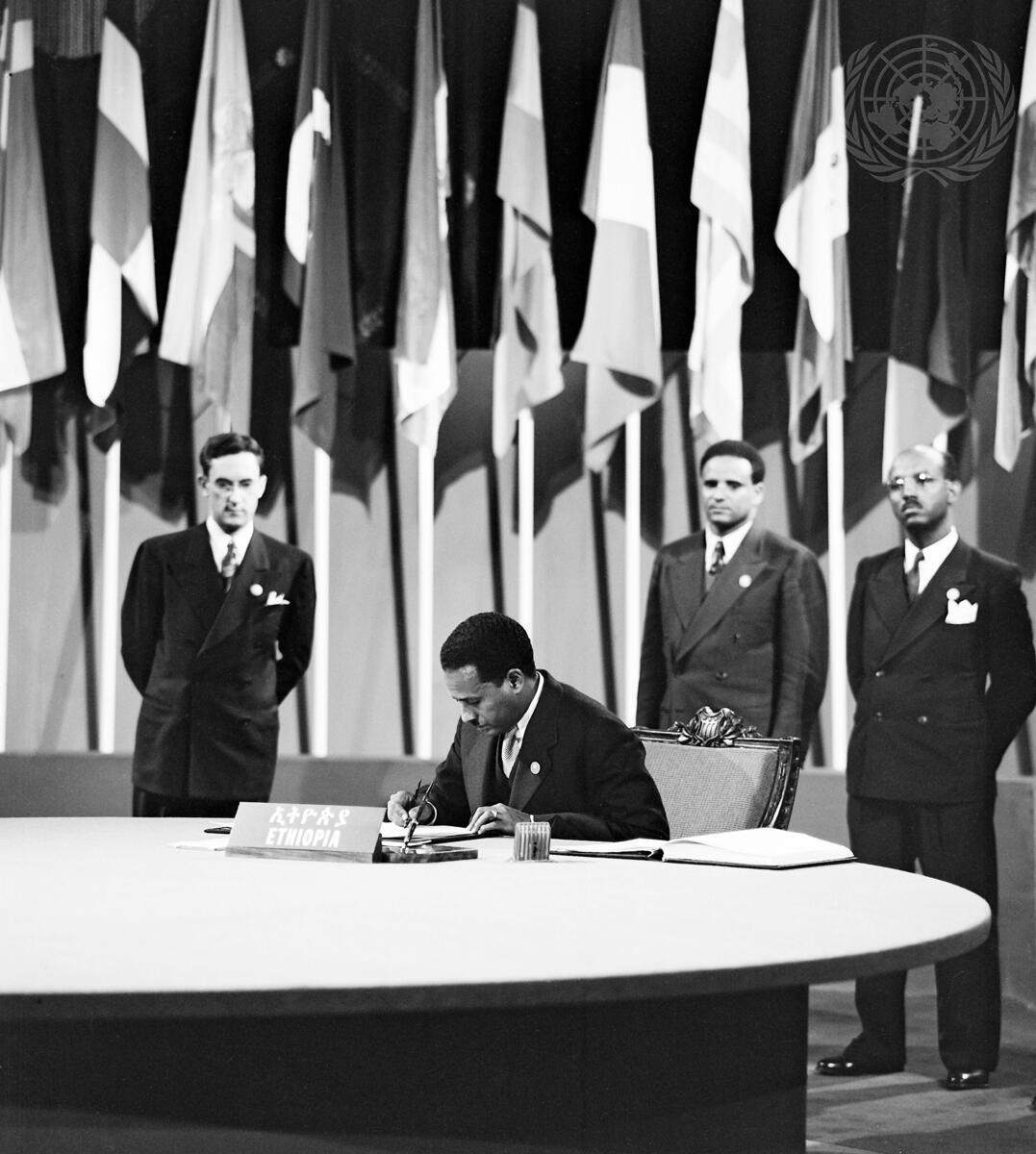 As we mark #UN 80th anniversary, we reflect on #Ethiopia’s proud history as one of the founding members of the United Nations having signed the UN Charter in 1945.
#UnitedNations #UN80 #BetterTogether