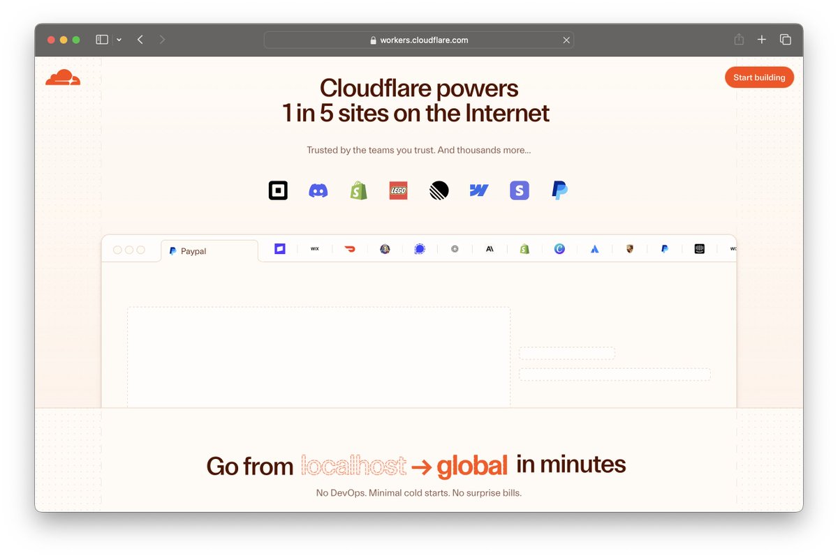 ettinger's tweet image. Powering 1 in 5 sites on the Internet, @CloudflareDev is both beloved by developers and somehow massively under-appreciated.
The response to this rebrand has been overwhelmingly positive. Cloudflare is a critical pillar of the Internet.