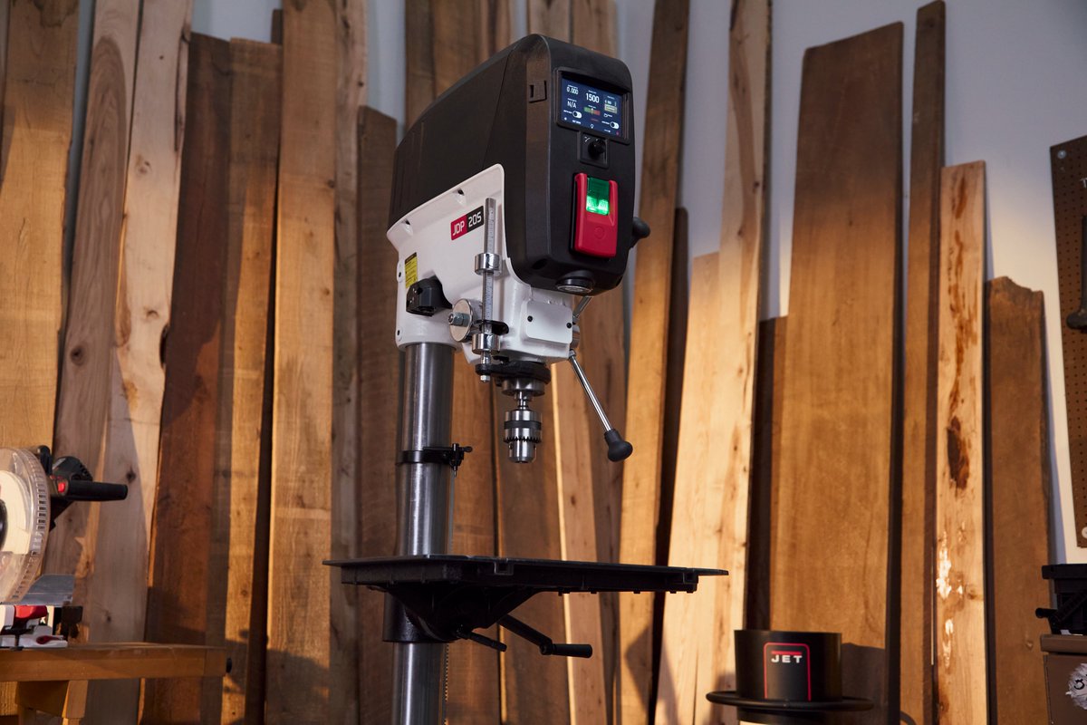 NEW! The JET 20in. Smart Drill Press is officially ready for order!

Features include:
- 5" Touchscreen with guided RPM settings.
- Save up to 15 custom presets.
- Powerful 1.5HP brushless motor.

Get the ultimate drill press upgrade!
LINK: acmetools.com/jet-jdp-20s-20…

#jettools
