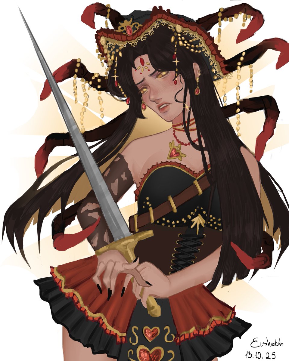 Art_Fabiola's tweet photo. Gift-art for @v3rstylex
I forgot what I needed to draw while I was busy, but I finally finished it
Anyone who wants to try and be drawn can submit your Royal High characters to this post. 
There is no time limit now, so I can choose you at any time💤 https://t.co/ZcOvp4V3vm