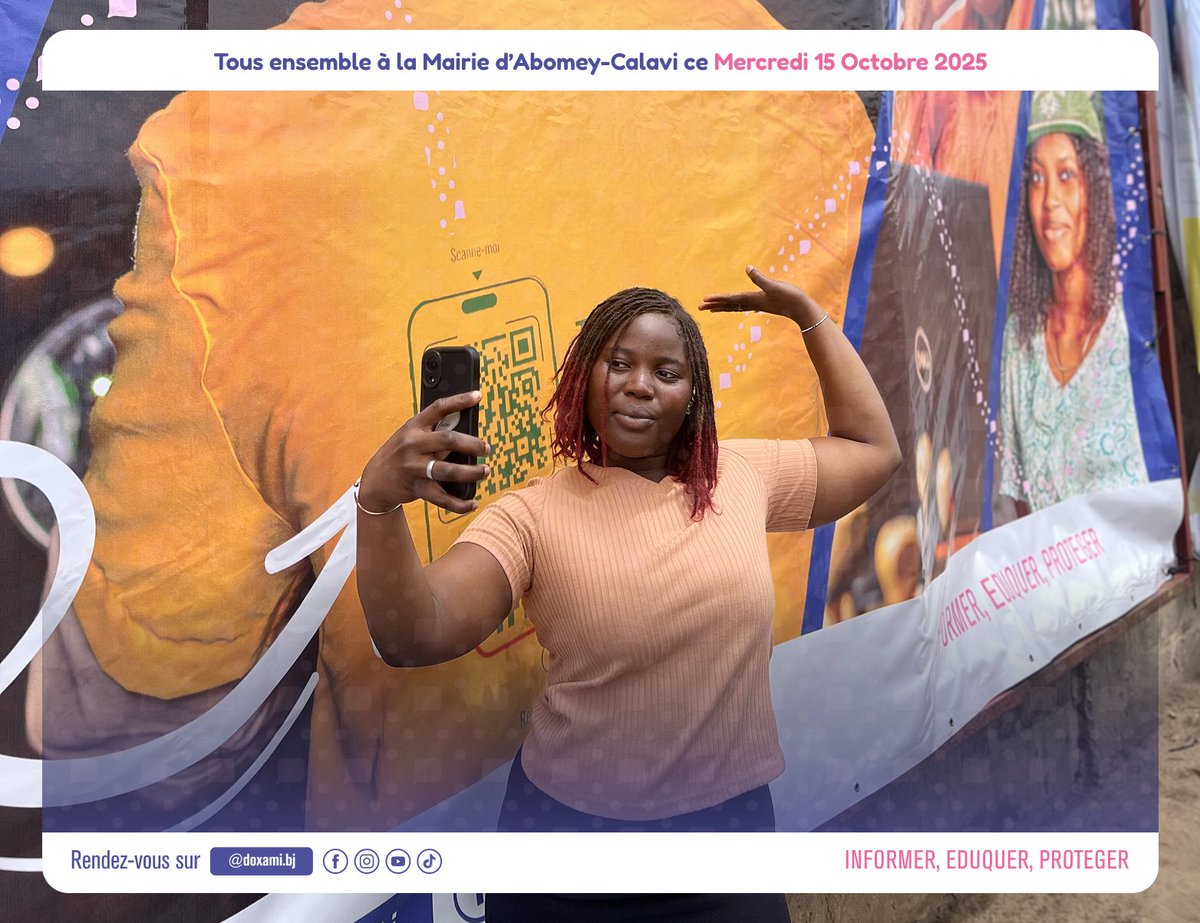 🔥GAGNE TON CASQUE ROSE DOXAMI en participant au Challenge #KekenonDoxami 

📌 Tu es jeune ? Tu vis à Abomey-Calavi, Godomey, Cotonou et environs ? Et tu veux participer à la plus grande activité citoyenne de la commune d'Abomey-Calavi, ce mercredi 15 octobre 2025 ⁉️L'opportunité