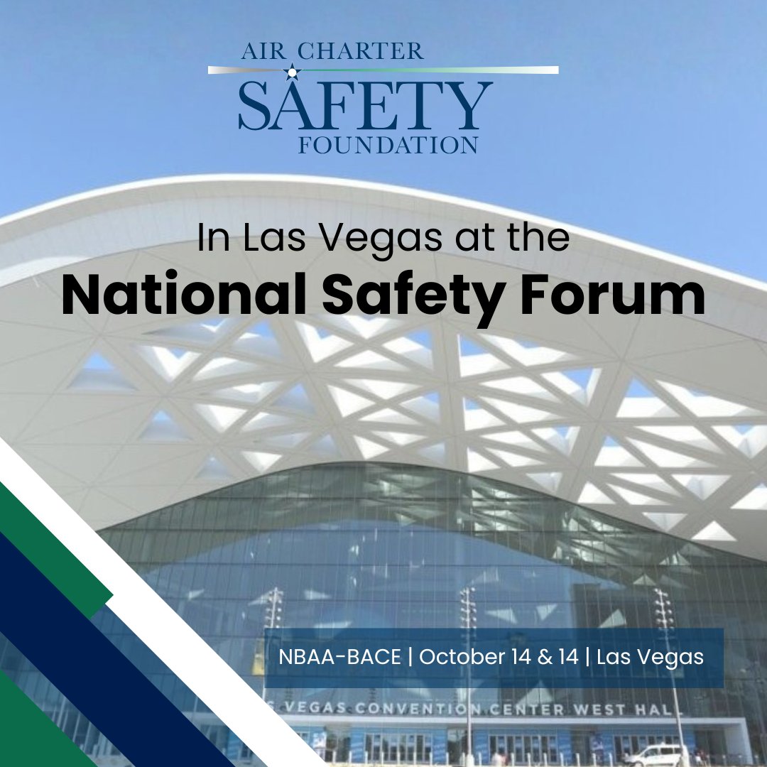 At ACSF, safety is priority one. That’s why we’ll be at the NBAA National Safety Forum, Oct 14–15 during #NBAABACE2025
#AviationCommunity #ACSF