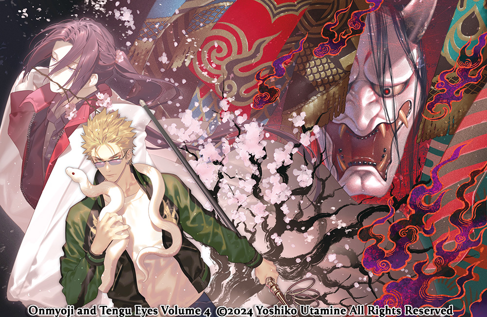 CrossInfWorld's tweet photo. Misato and Ryouji’s spirit hunting adventures continue next month in Onmyoji and Tengu Eyes: The Tale of Kushinada’s Vengeance!

When the Abnormal Disaster Unit receives a call for backup from a neighboring town, they send Misato, Ryouji, and Hirose as a party of three to respond. The overview of the case is simple: A haunted kagura mask has disappeared. To deduce the mystery, they turn to Yukiko—a college student researching Hiroshima-style kagura dance. However, when a suspicious man wearing the missing mask attacks Yukiko’s father, the police get involved. Thus begins a chaotic whirlwind of incidents, all leading back to the kagura mask’s influence. The mask slowly sneaks up on them, whispering sweet promises…

“Then, why should thou not hope to become a demon?”

https://t.co/tZvSuYRlXV