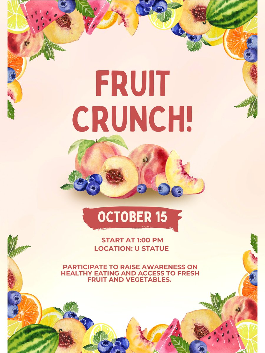 Calling all foodies + food
heroes! Our tabling partners are ready to bring their best to the Fair Food Fair! Join us for Tropical Fruit Crunch! Save the date
October 15th