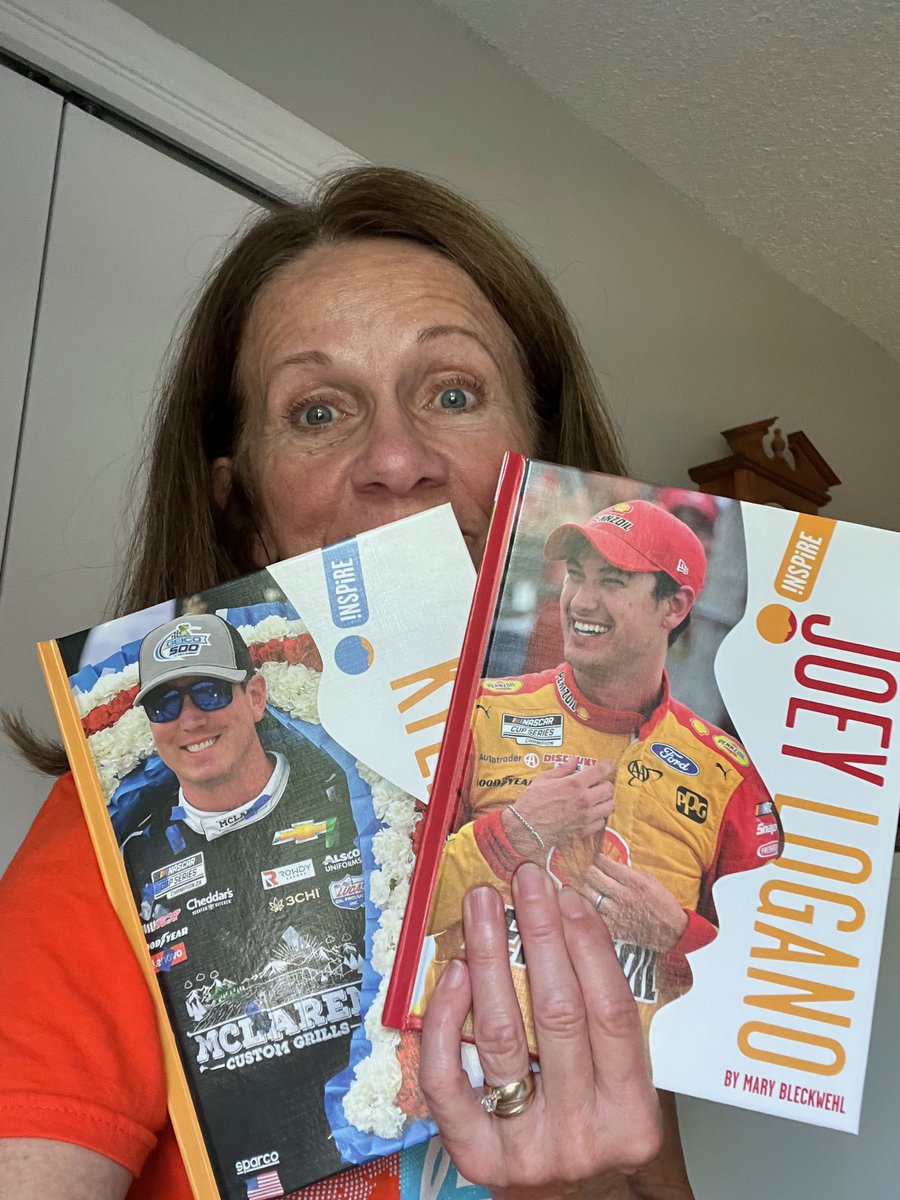 Young readers love nonfiction! Here are my 2 latest books about @kylebusch and <a href="/joeylogano/">Joey Logano</a>  from <a href="/CreativeCoMN/">The Creative Company</a> vroom! #NASCAR #newbooks #nonfictionforkids
