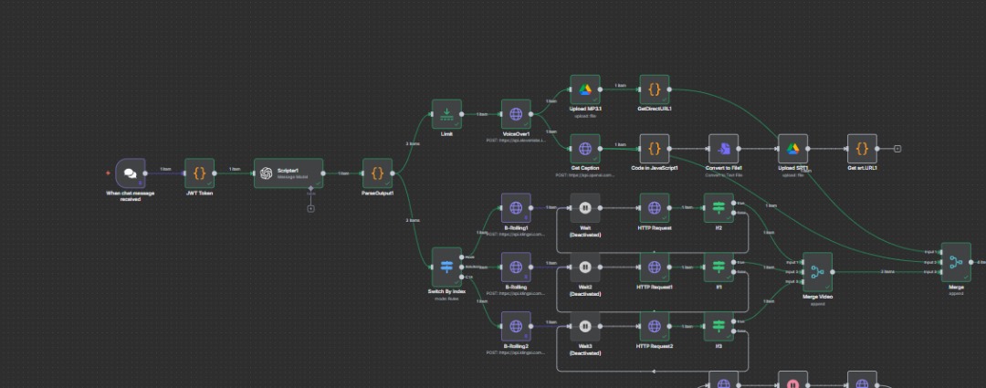 Sonwa127's tweet image. How crazy does this look?
As crazy as I keep on using loop instead of going parallel
Knowing how to structure helps alot.
#n8n #NocodeAI #automation #lowcode #AIAgent #kling