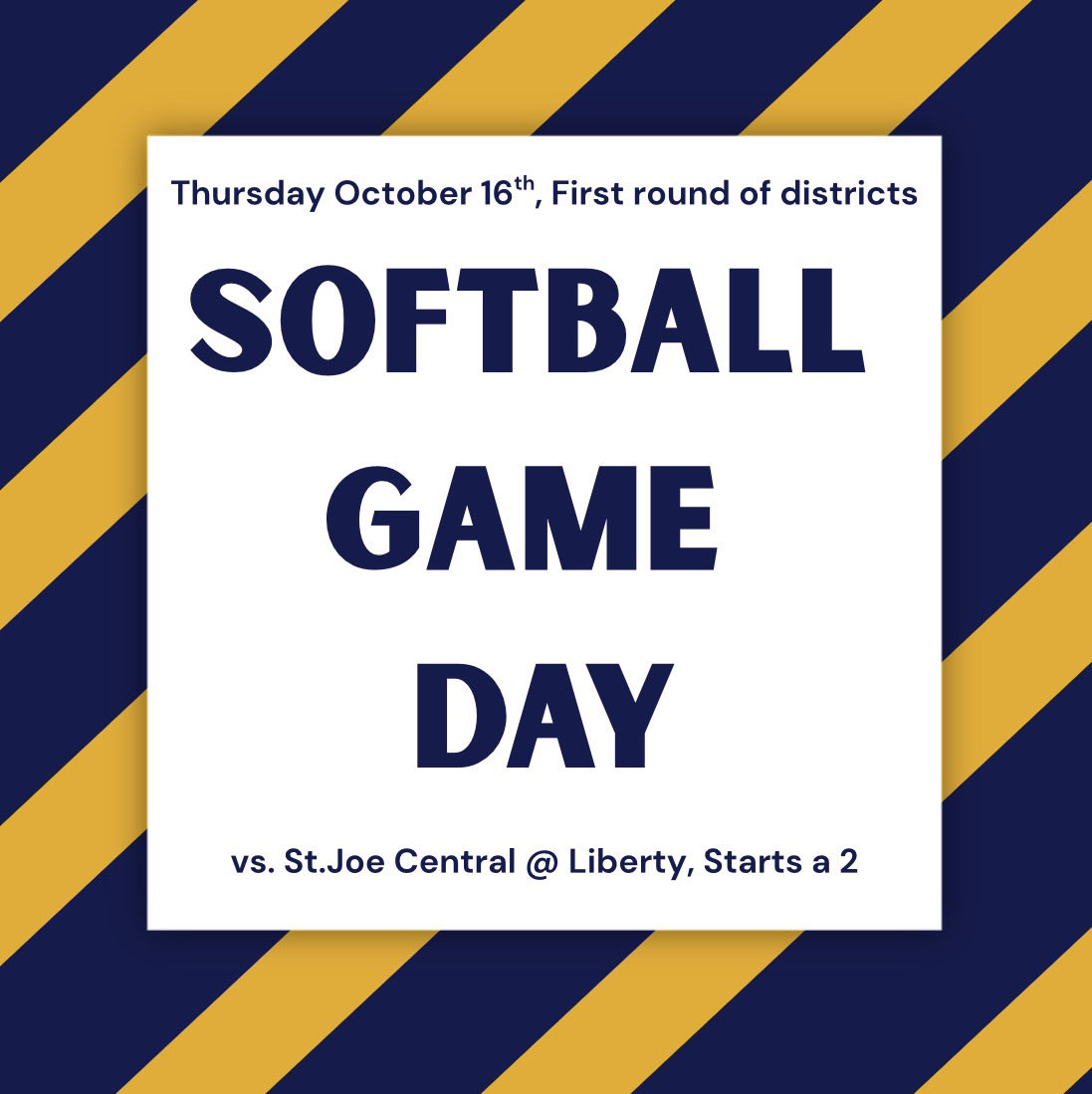 Come out and support our softball team as they enter the post season. Good luck ladies!! 🦅🦅