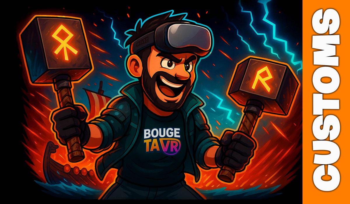 virtualgo34's tweet photo. 💥 Nouvelle Vidéo sur #youtube
RAGNAROCK VR 💥 Le jeu VR qui transforme ton salon en drakkar ! CUSTOMS
🔴 https://t.co/Frce1sijmO
#vr #ragnarockvr #ragnacustoms @WanadevStudio @ragnarock_game https://t.co/MIvLFge66I