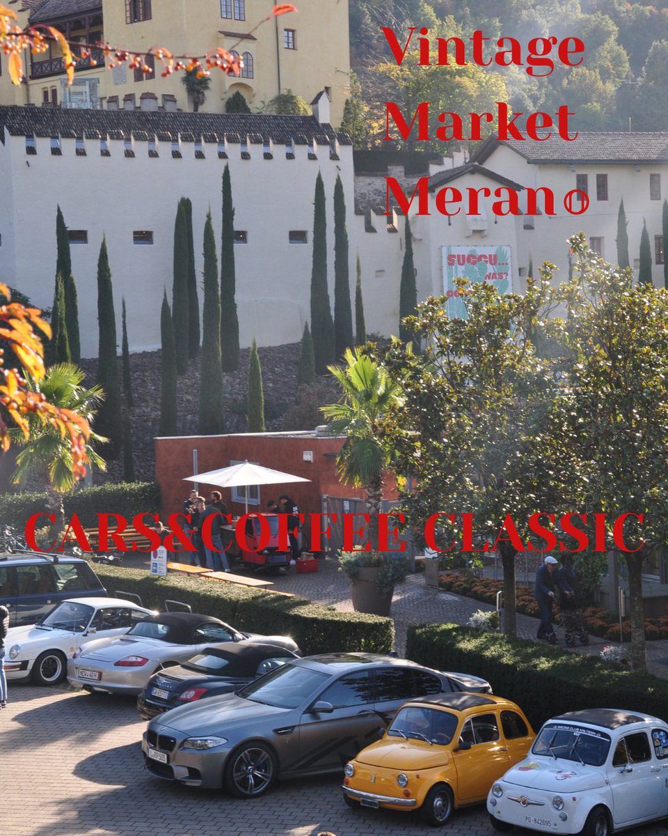 Touriseum's tweet image. 8. November/8 novembre, ab/dalle ore 09:00 Uhr bis/alle ore 14:00 Uhr 
🚗Cars &amp;amp; Coffee Classic Südtirol
🚗Cars&amp;amp;Coffee Classic Alto Adige
#touriseum #vintage #vintagemarketmerano2025 #vintagemarketmeran2025 #mercatinovintagedimerano2025 #CarsCoffeesüdtirol #carscoffeealtoadige