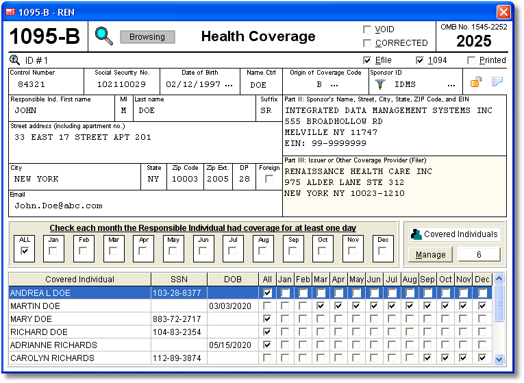 Account_Ability's tweet photo. 1095-B Software for 2025 to Create, Print and E-File IRS Form 1094-B/1095-B. Data is entered onto windows that resemble the actual forms. Imports policyholder information from spreadsheets &amp; delimited text files. https://t.co/W4HoelJeOq #ACCOUNTABILITY #1095BSoftware #ACASoftware https://t.co/WKPyVhCwlY