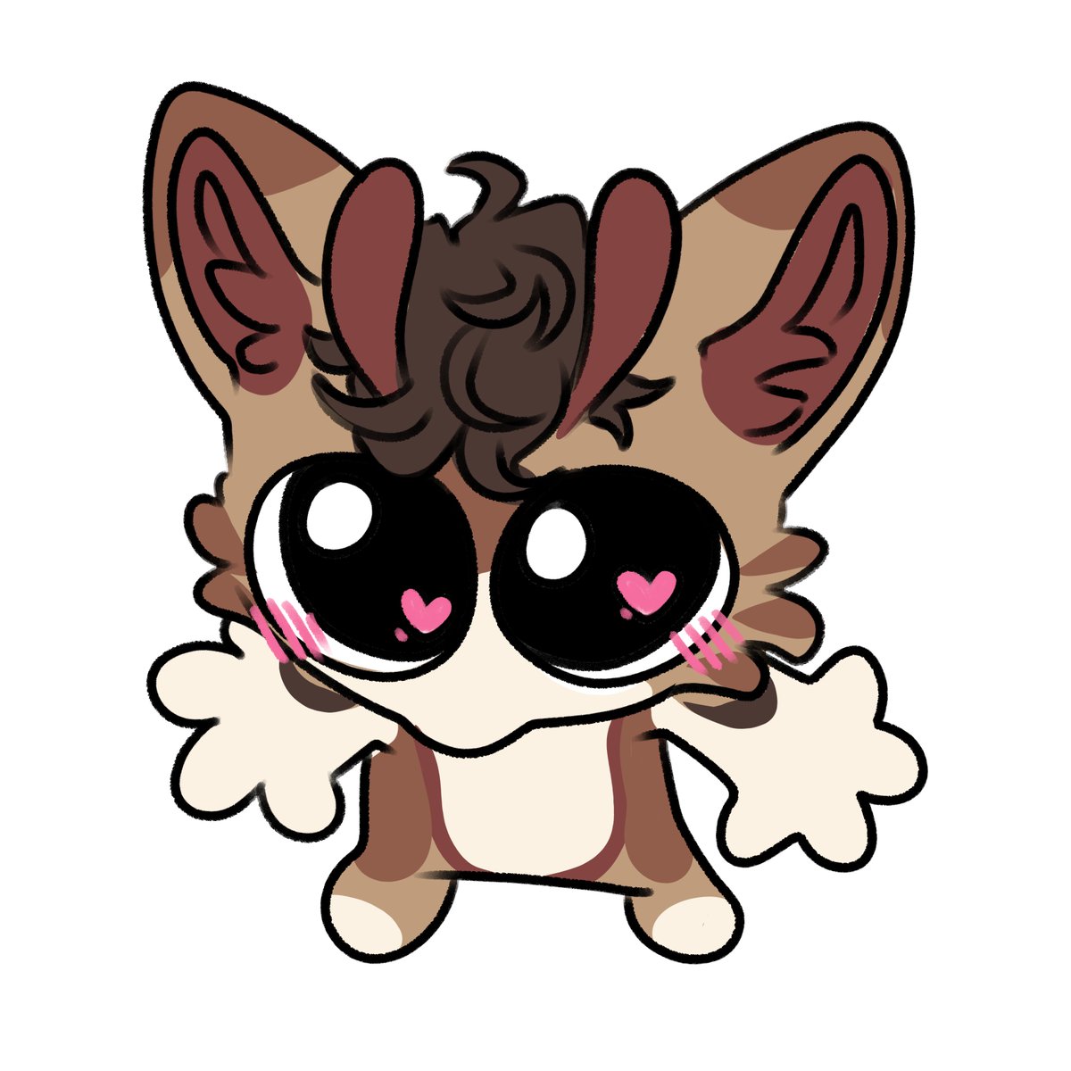 petrichor_yokai's tweet image. silly emote draw-overs for my bf hehehe #furry