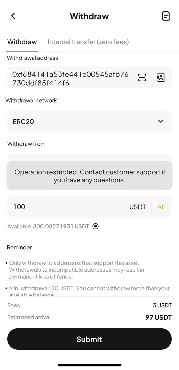 RachitVij7's tweet image. @weex_official @moneygurusumit
I’m a student, and my entire savings are stuck because my WEEX account has been frozen without any reason. It keeps showing “Operation restricted.” I trusted this platform only because of Sumit Kapoor (Wise Advice) and registered under his referral