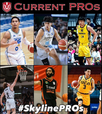 All LOCAL players who are now living their dream of playing professional basketball. Five of the six are in their country’s TOP DIVISION!  So happy for them that they get to see the world through this lens. There’s nothing like our #SkylineMBBFam

#SkylinePREPARED
#SkylinePROs