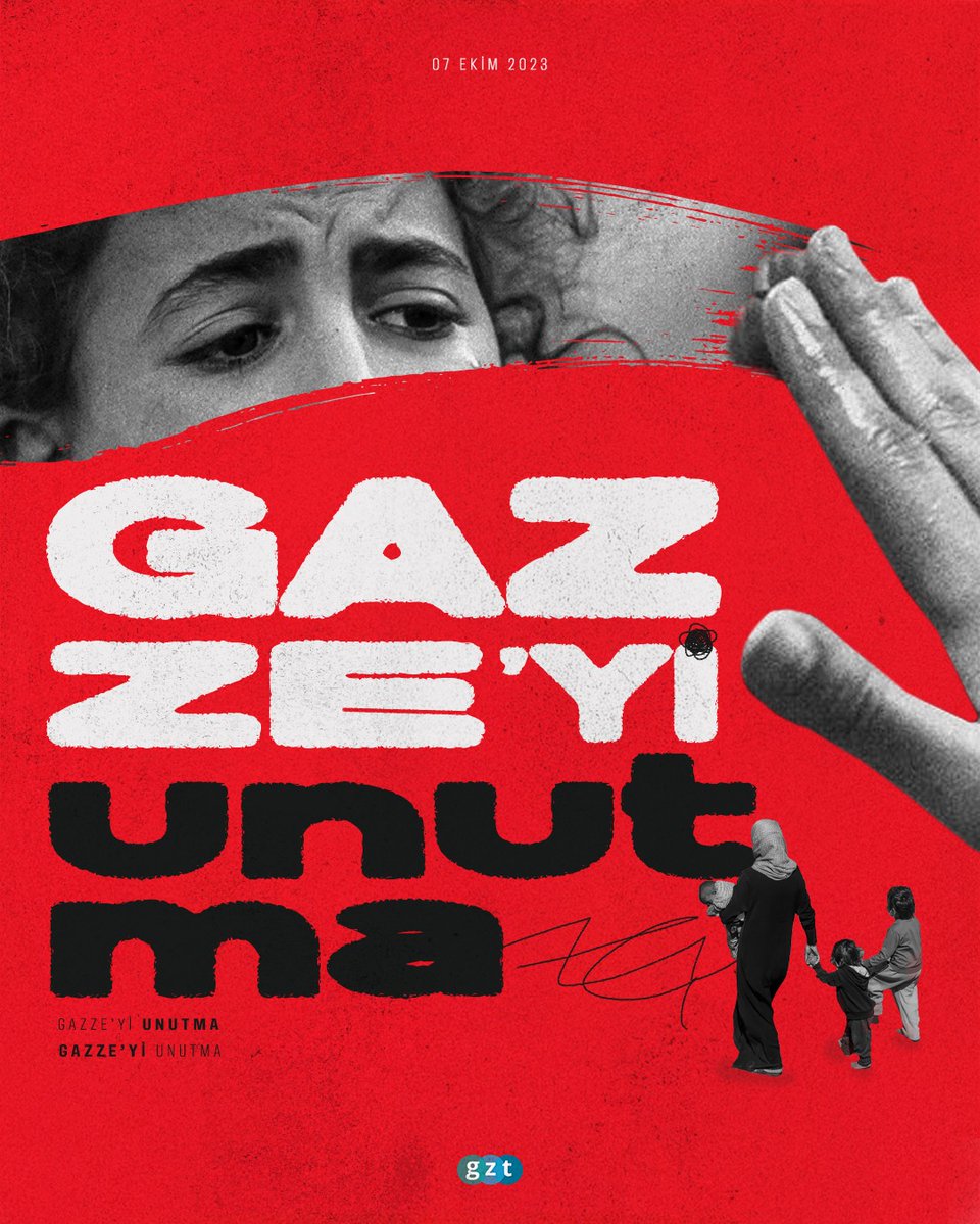 ❗️Bu mesele sadece ateşkesle bitmez, Gazze'den yüz çevirme, Gazze'yi unutma...