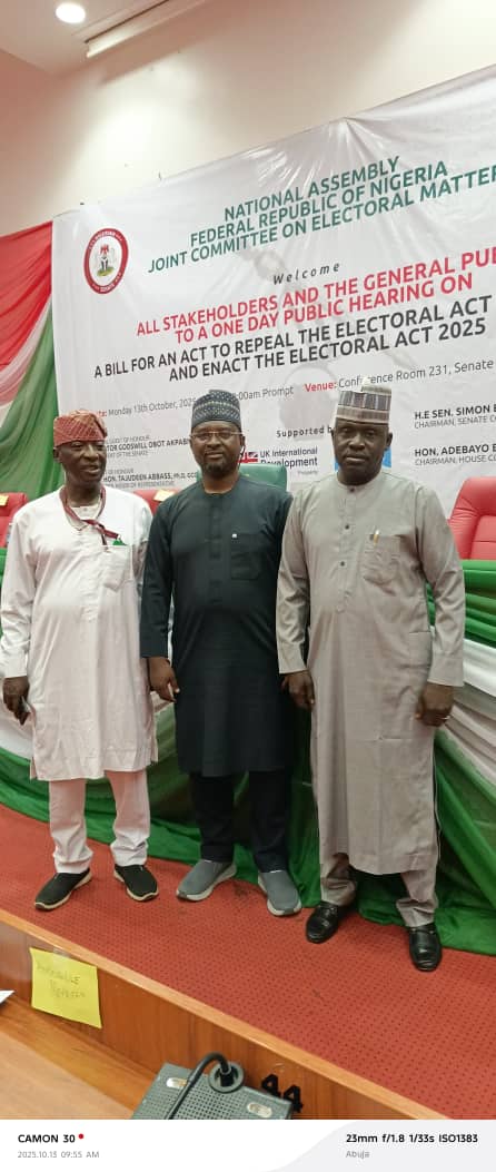 LaabeFoundation's tweet photo. Public Hearing on Electoral Reform Bill, Conference Room 231, New Senate Building, National Assembly Complex, Abuja - Nigeria. @UKinNigeria @PLACNG https://t.co/oVO9i05KNQ