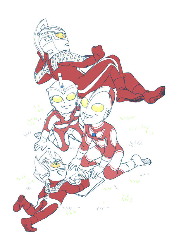 上のお兄さんたちがパトロールに出かけたのを見つけたまだチビの弟たちw