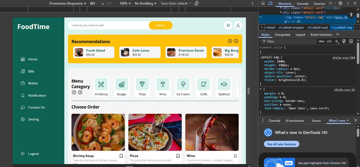 Code_withdami's tweet image. Tried the mobile view of my food delivery website 
learning more about responsiveness 
#WebDevelopment  #Frontend #buildinpublic