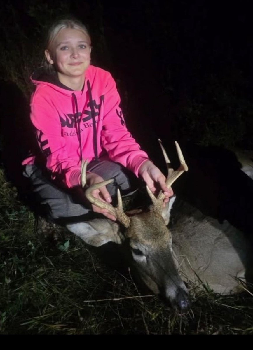 deerhuntingmag's tweet photo. Congrats to 11-year-old Livia on her first buck! Way to go, Livia! https://t.co/ygv9QUk6oB