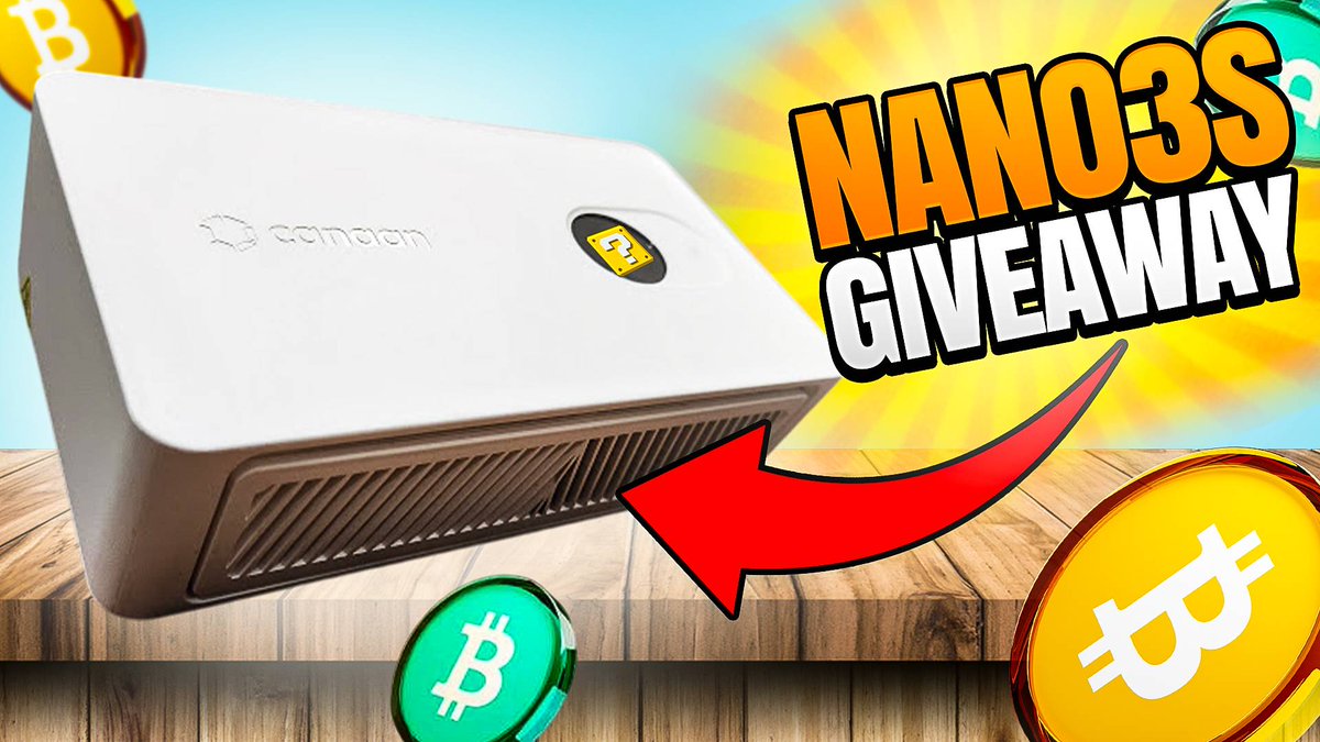 🚨Bitcoin Miner Giveaway Alert!🚨

I am Excited to be Partnering with <a href="/altair_tech/">Altair Technology® ⛏️</a> to Giveaway a <a href="/canaanio/">Canaan Inc.</a> Avalon Nano 3S Home Miner to one🍀Lucky Winner!

⛏6 Th/s @ 140 Watts
⛏Built for Home Mining
⛏Can Solo and Pool Mine
⛏Can Mine BCH and BTC

🔗Learn more about the Canaan