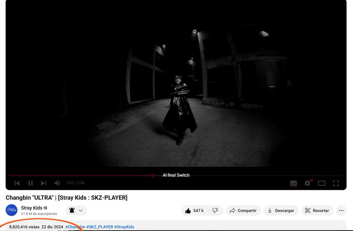 ULTRA STREAM 

ULTRA's MV needs just over 179.5K views to surpass 9M.

Mixed with R&amp;B ME and also with All I Want Is You by Seungmin.

#Changbin #창빈 #チャンビン #스트레이키즈창빈 #StrayKids