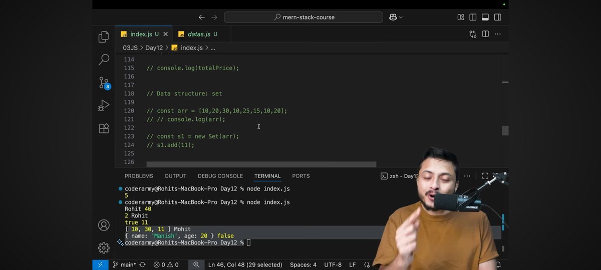 RAJATMO43645891's tweet image. Day-27 Attendance marked
Today's topics ✨
1)for each loop
2) filter and it's internal implementation
3)map
4) reduce
3) set
Thank you bhaiya @rohit_negi9
#codingdaily