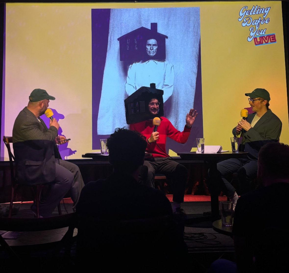 DafoeYouPod's tweet photo. Yesterday was fun!

Getting Dafoe You - The LIVE Episode is coming soon! https://t.co/3haIO6tBz8